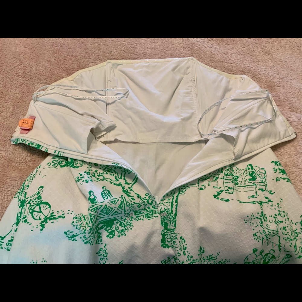 Lilly Pulitzer Strapless dress in Resort White Spring Fever Toile size 8 - Picture 9 of 11